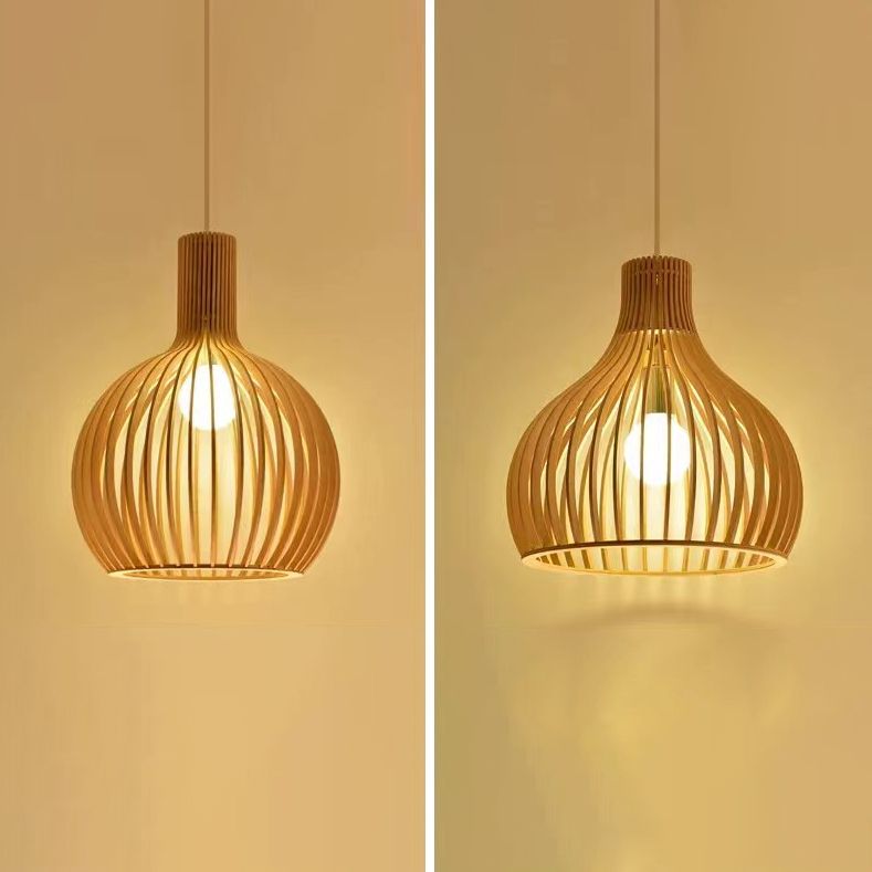 1 Lichthängerlampenvorrichtung moderner hölzerne Anhänger Licht für Esszimmer