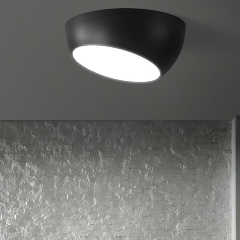 Plafonnier en forme de géométrie de style moderne, plafonnier à 1 lumière en métal
