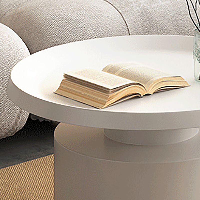 Mid-Century Modern Tray Top Coffee Table Iron Pedestal Cocktail Table