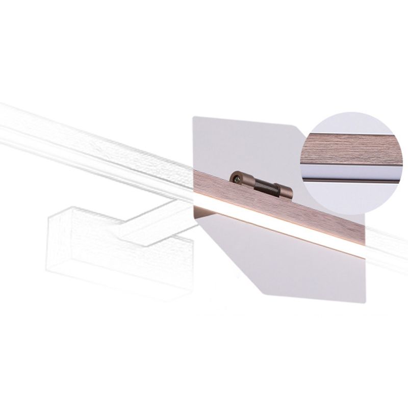 Luminaire mural allongé en acrylique Simplicité LED Ponderie d'éclairage pour salle de bain