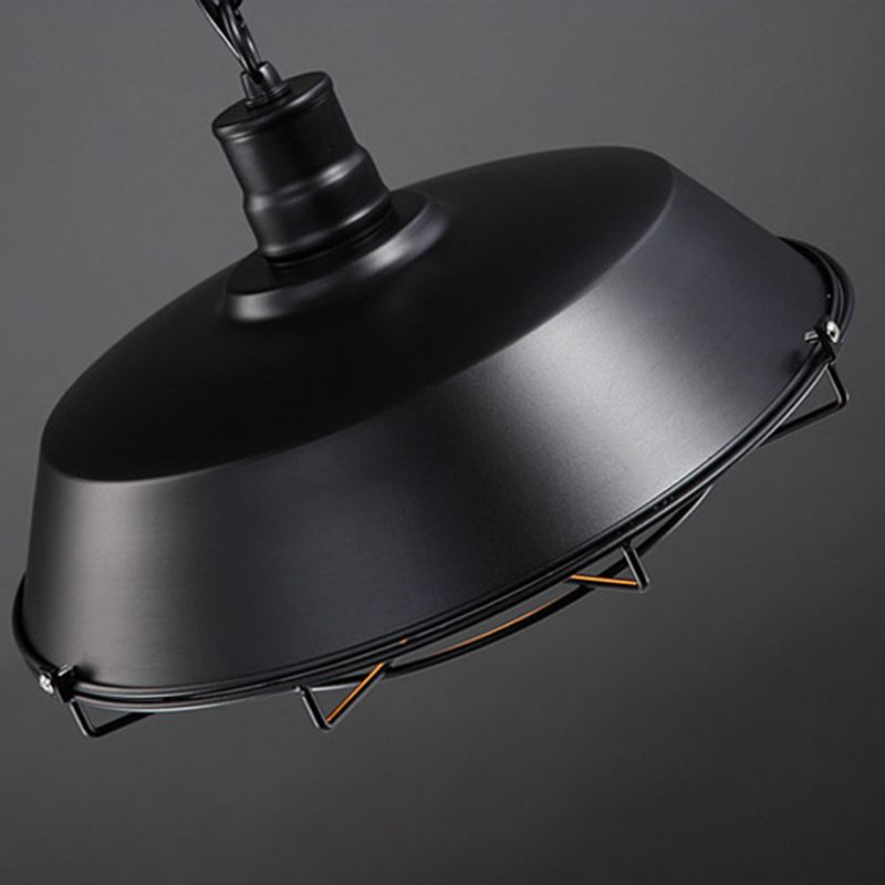 Cage 1 Light Pendant Light Fixture Industrial Metal Hanging Pendant Lights for Restaurant