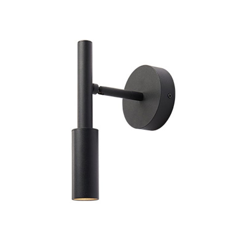 Modern Simple Wall Light Cylinder Shape Wall Lamp with Iron Shade for Bedroom