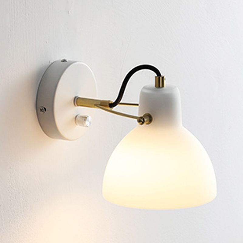 Bath Vanity Lighting Industrial White Shaded Light for Bathroom