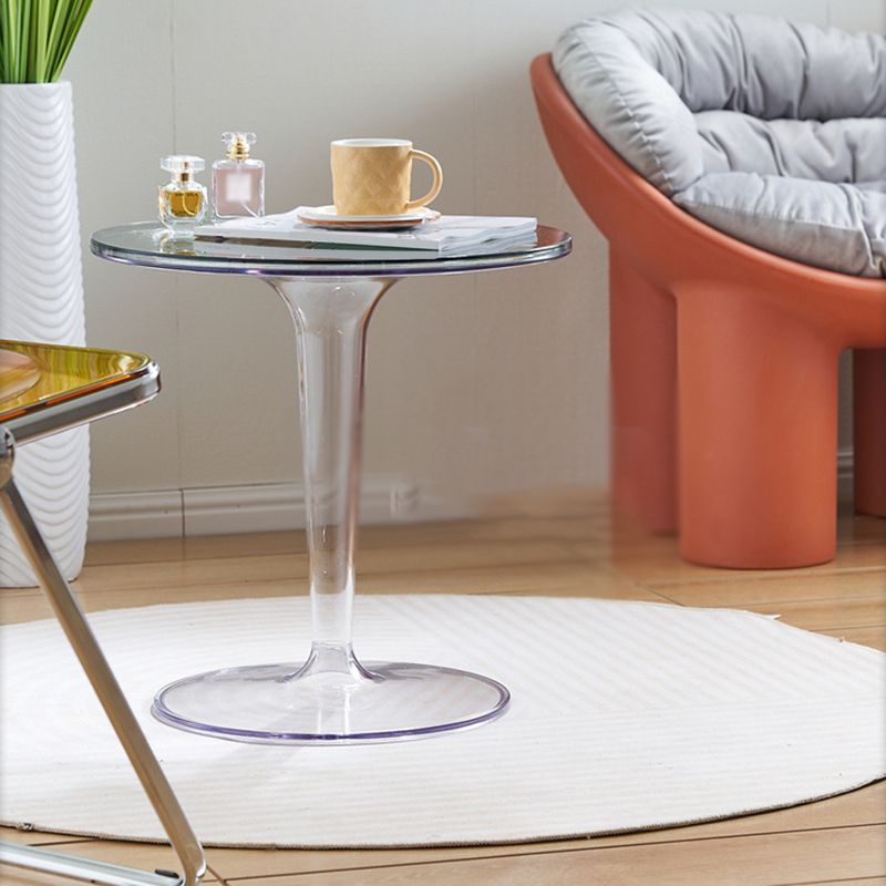Modern Style Acrylic Material Multicolor Choice of Round Side Table