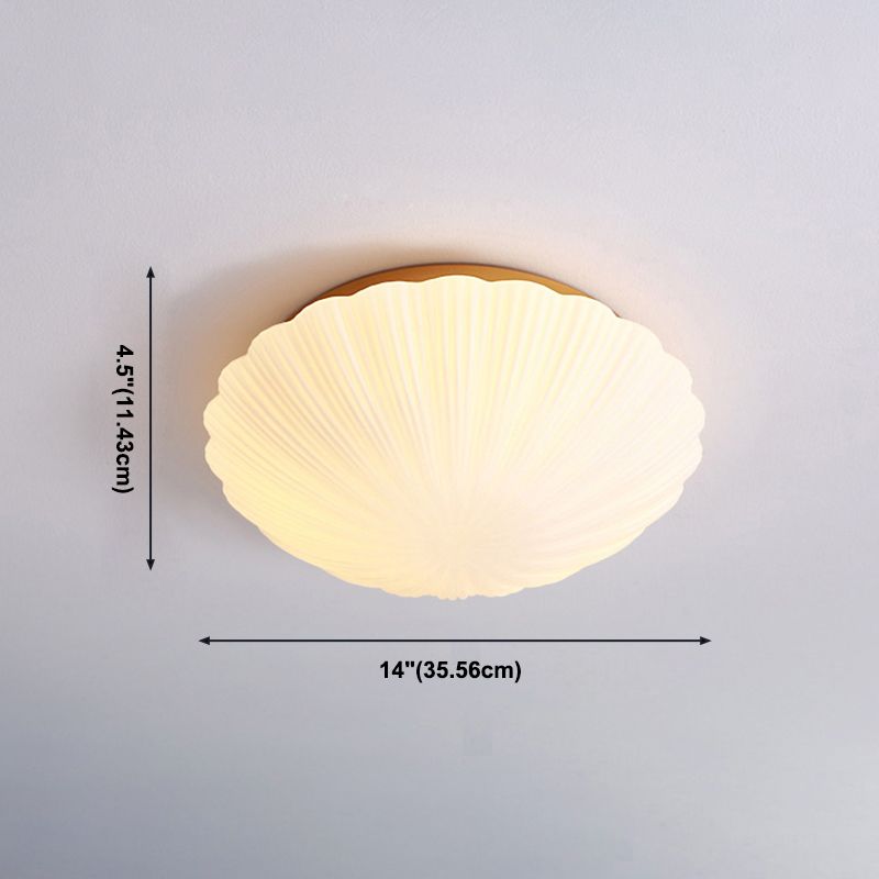 Plafonnier à coque dorée, luminaire de plafond en verre de style moderne