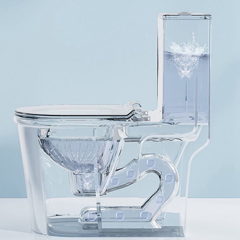 Traditional Floor Mounted Flush Toilet One Piece Toilet Siphon Jet Toilet