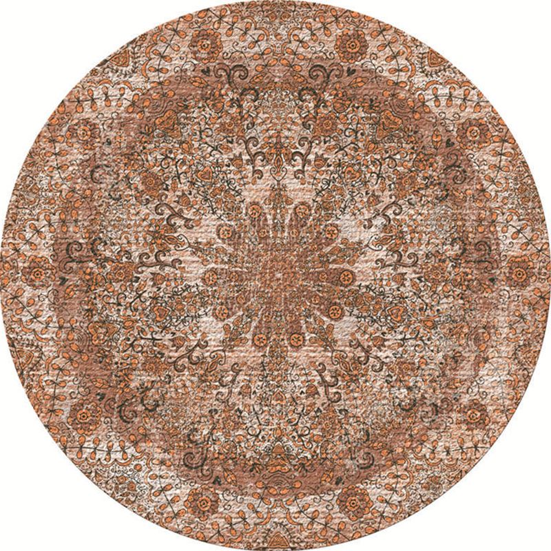 Exotic Moroccan Rug Multi Color Flower Pattern Rug Anti-Slip Pet Friendly Stain Resistant Carpet for Home