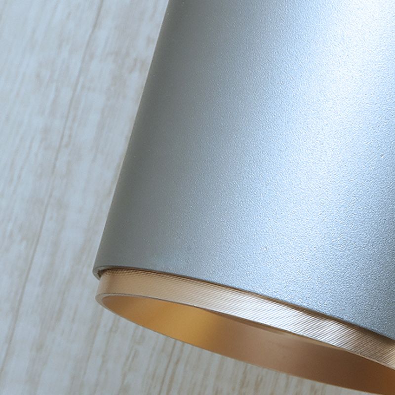 Medio cilindro forma de pared de metal estilo moderno 2 luces luz de montaje de pared