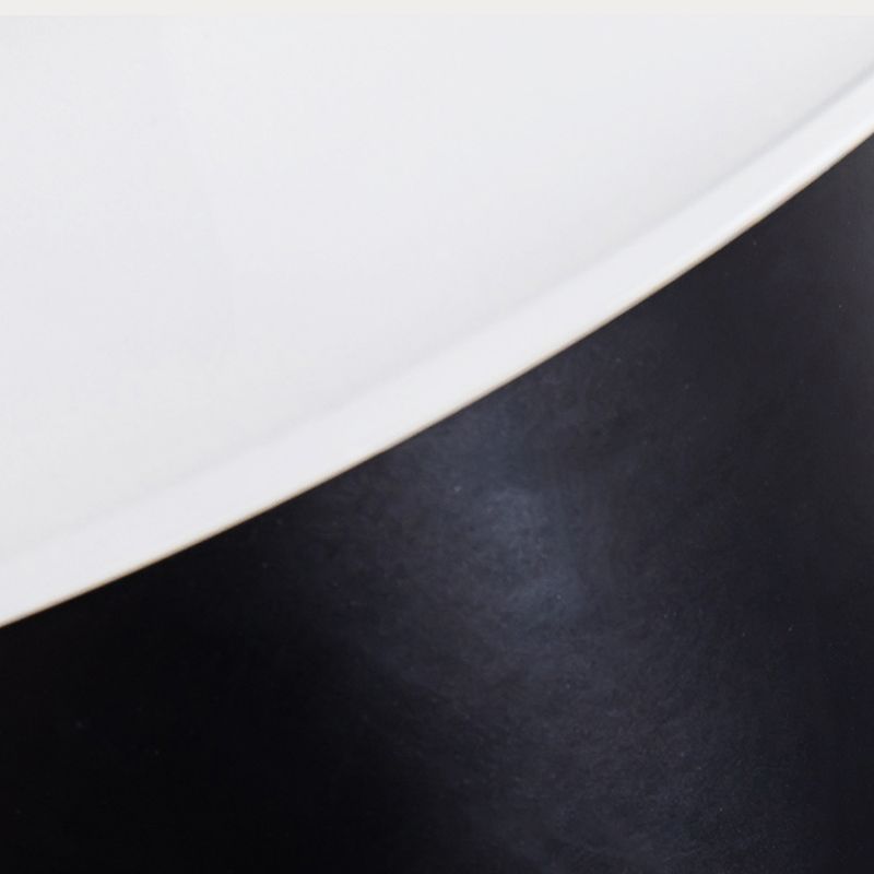 Round LED Wall Sconce in Black / Gold Aluminum and Acrylic Wall Lamp