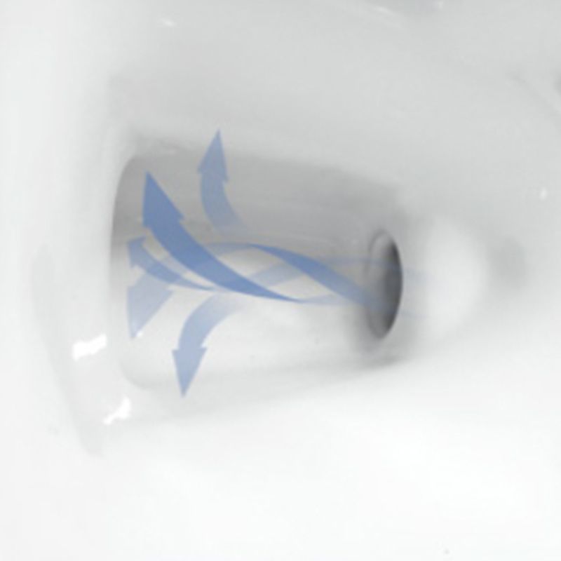 Contemporary Floor Mount Flush Toilet Siphon Jet Urine Toilet for Bathroom