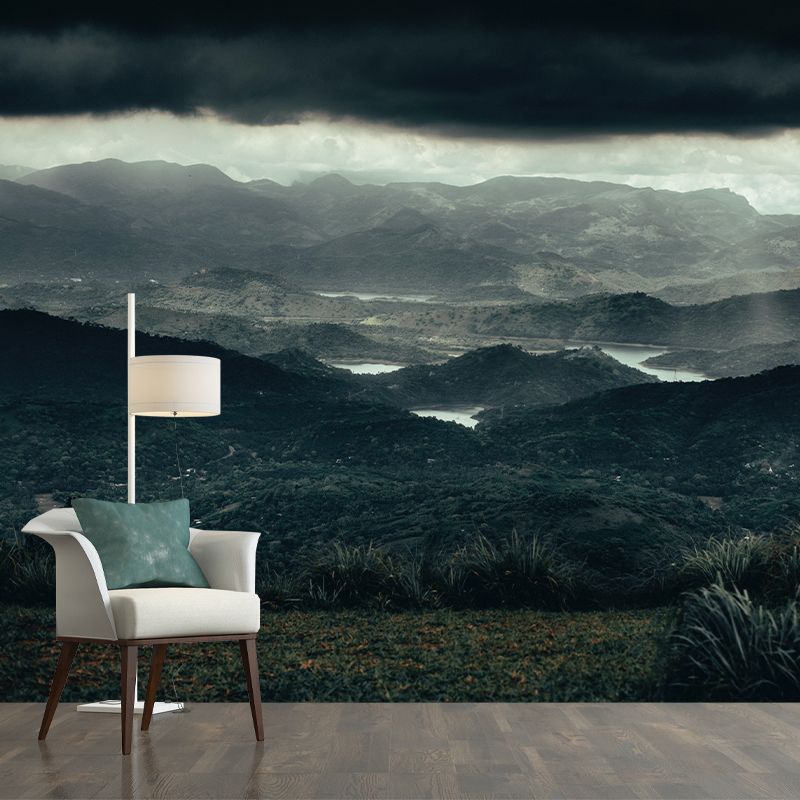 Mural Modern Photography Wallpaper Mountain Range Sitting Room Wall Mural