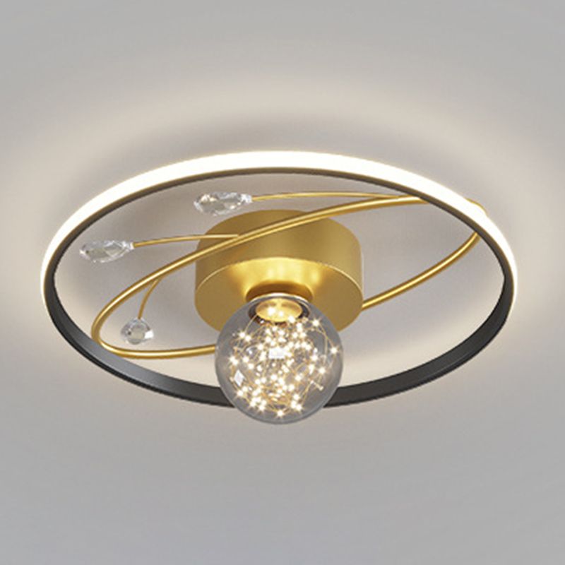 Multi-lights Multi-lights Flush mount moderno estilo de iluminación de techo de montaje en oro