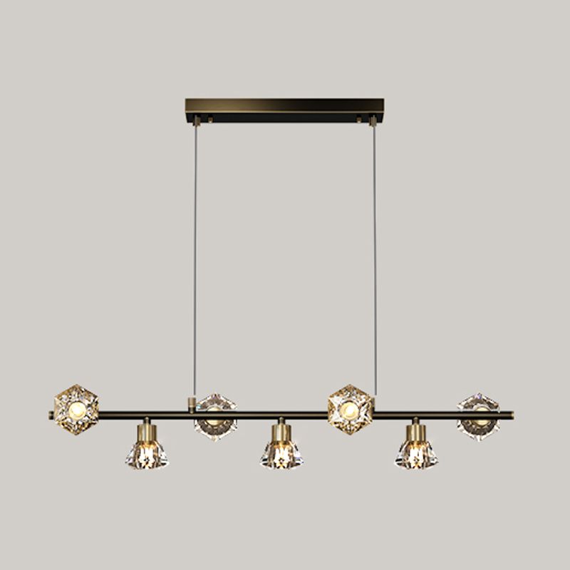 Cone Island Lighting Modernismus Kristallleuchterleuchte für Esszimmer