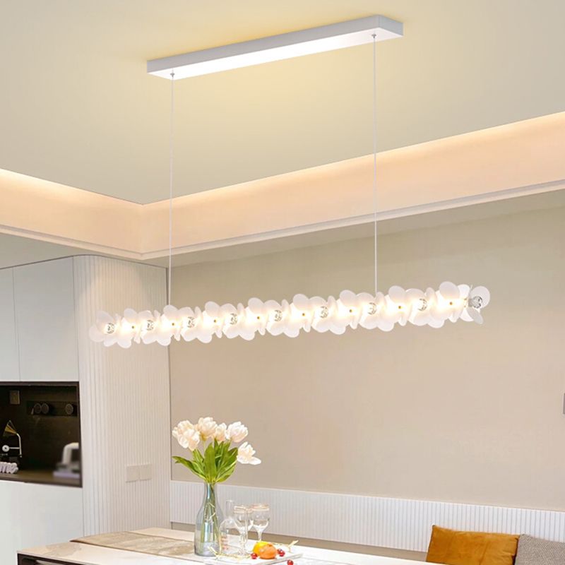 Modern Style Island Lamp LED Island Hanging Light with Crystal for Bedroom