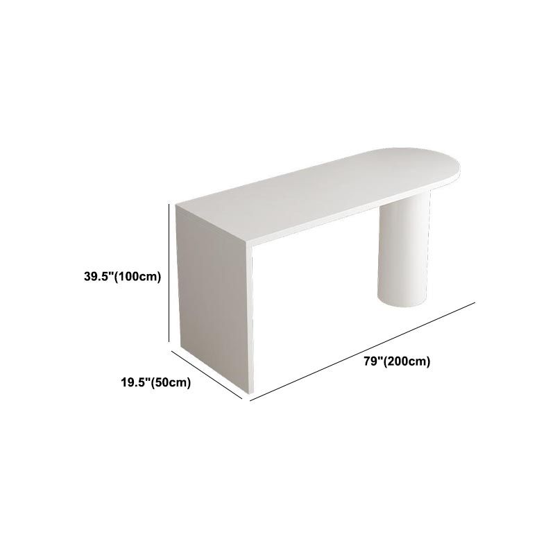 Modern 1/2 Pieces Bar Table Set Pine Wood Counter Table with High Stools for Dining Room