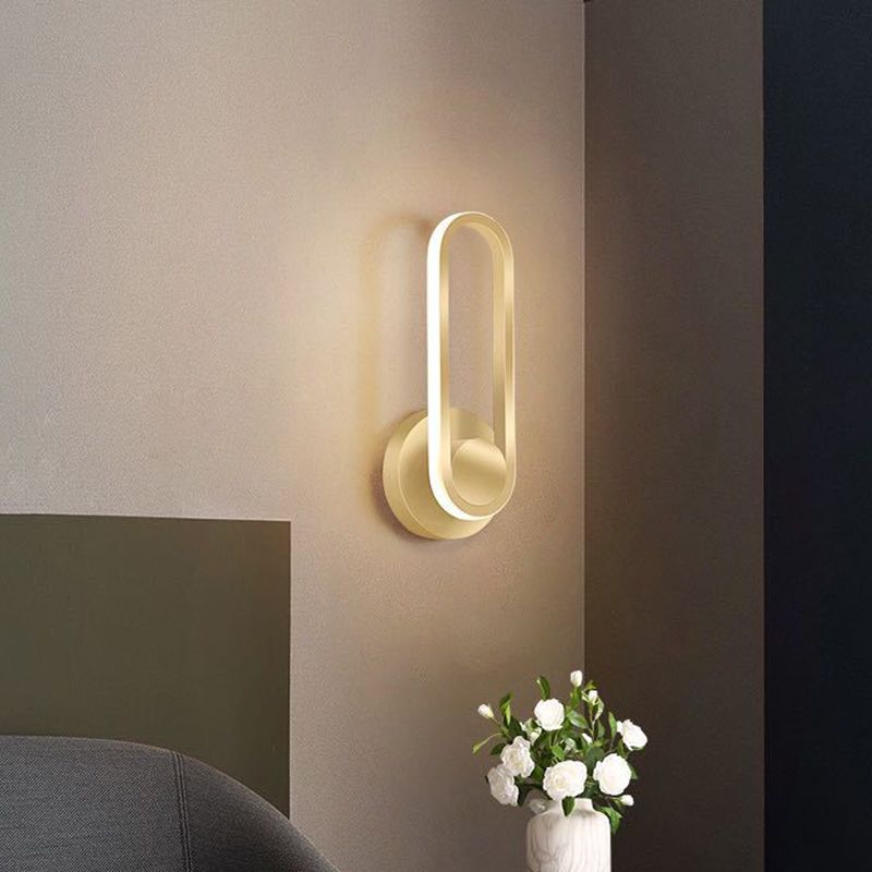 Geometric Wall Lighting Ideas Modern Metal 1 Light Wall Mount Lamp