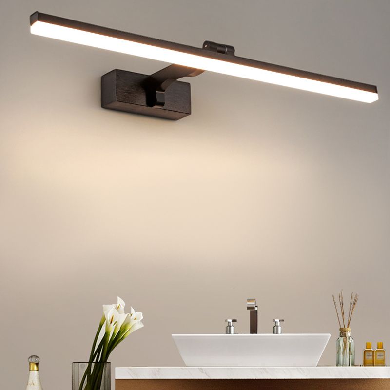 Metal Linear Wall Vanity Light Modern Style 1 Light Vanity Lighting Ideas