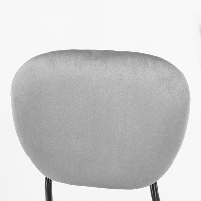 Contemporary Style Metal Dining Room Kitchen Chair Open Back Side Chairs