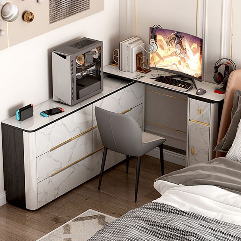 Stone Storage Chest Dresser Horizontal Storage Chest with 6 Drawers