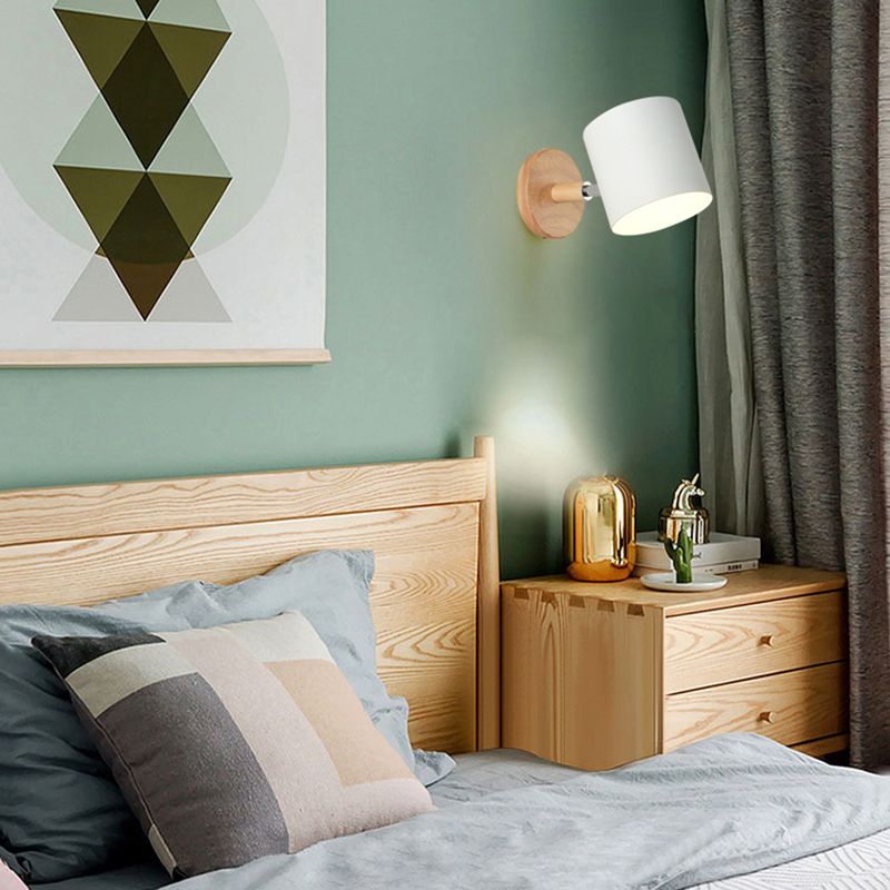 Moderni macaron nordici in stile geometrico con sconde da parete ombre geometrica 1 flione leggero in bianco e nero