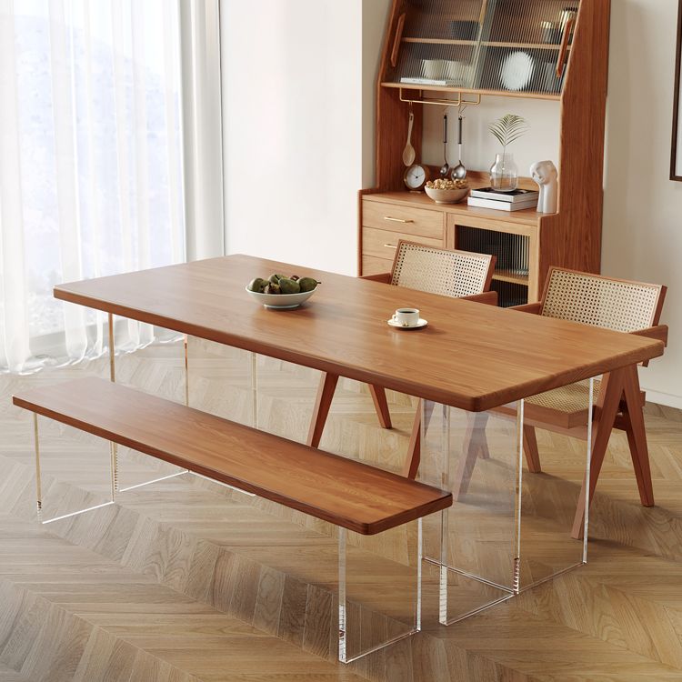 Modern Solid Wood Furniture 1/2/4/5 Pcs Standard Height Dining Room Table Set for Home