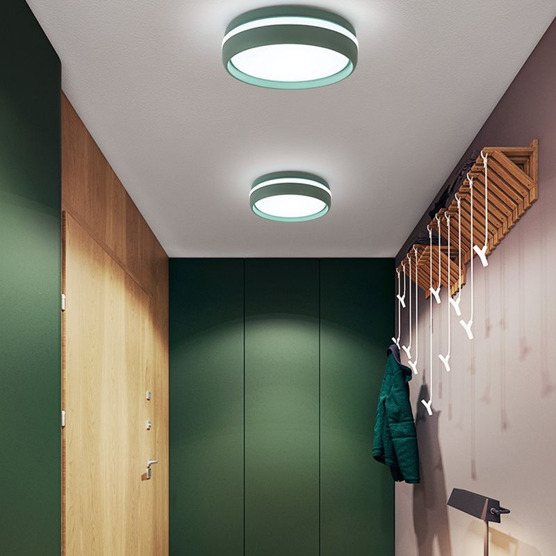 Metal Ceiling Mount Light Fixture Circle Modern Ceiling Light Fixture