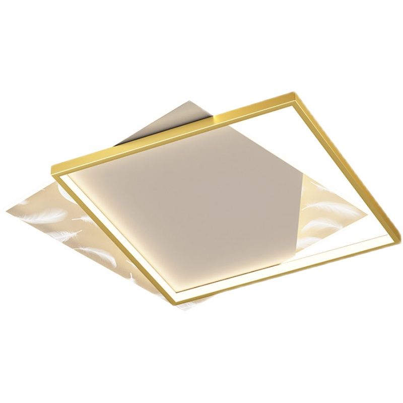 Dubbele vierkante inbouwlamp Moderne LED-plafondlamp voor woonkamer