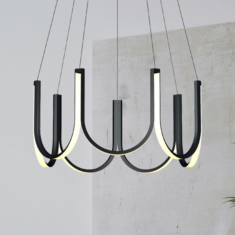 Modern Minimalism Style LED Pendant Chandelier Light Aluminum Chandelier