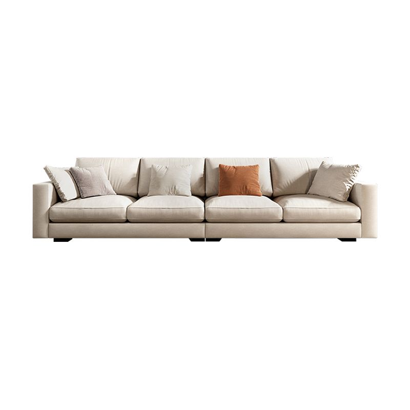Scandinavian Standard Sofa with Multiple Cushion Seat 33.46"High Square Arm Sofa