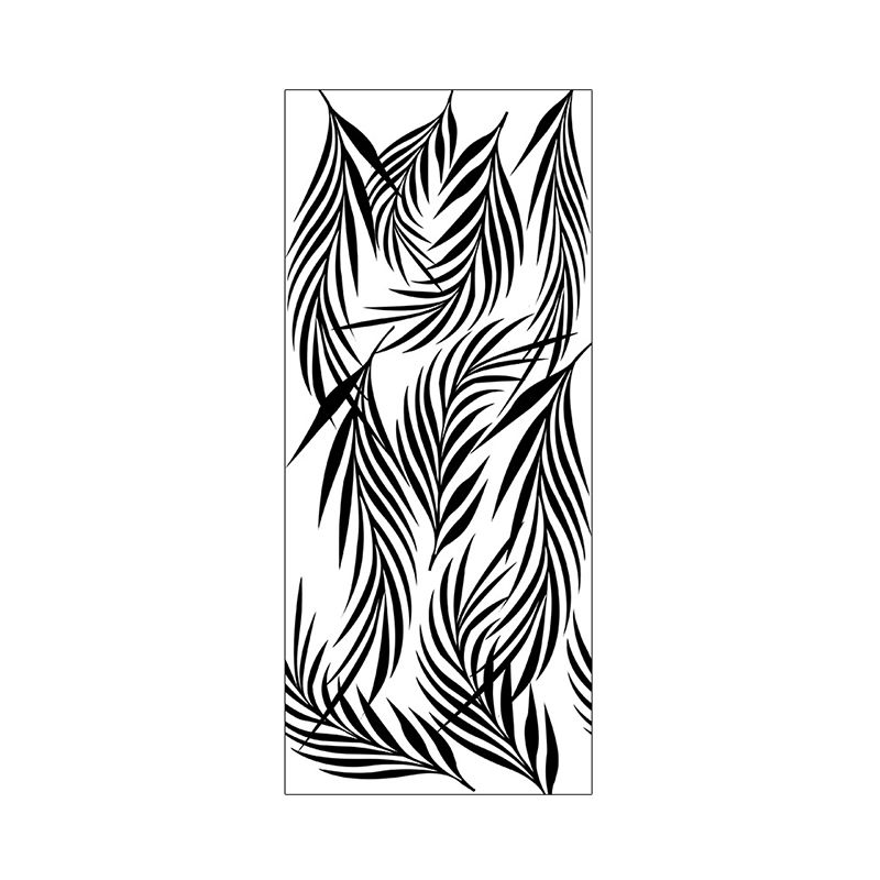 Adhesive Willow Wallpaper Panels Grey-White Modern Style Wall Art for Dining Room