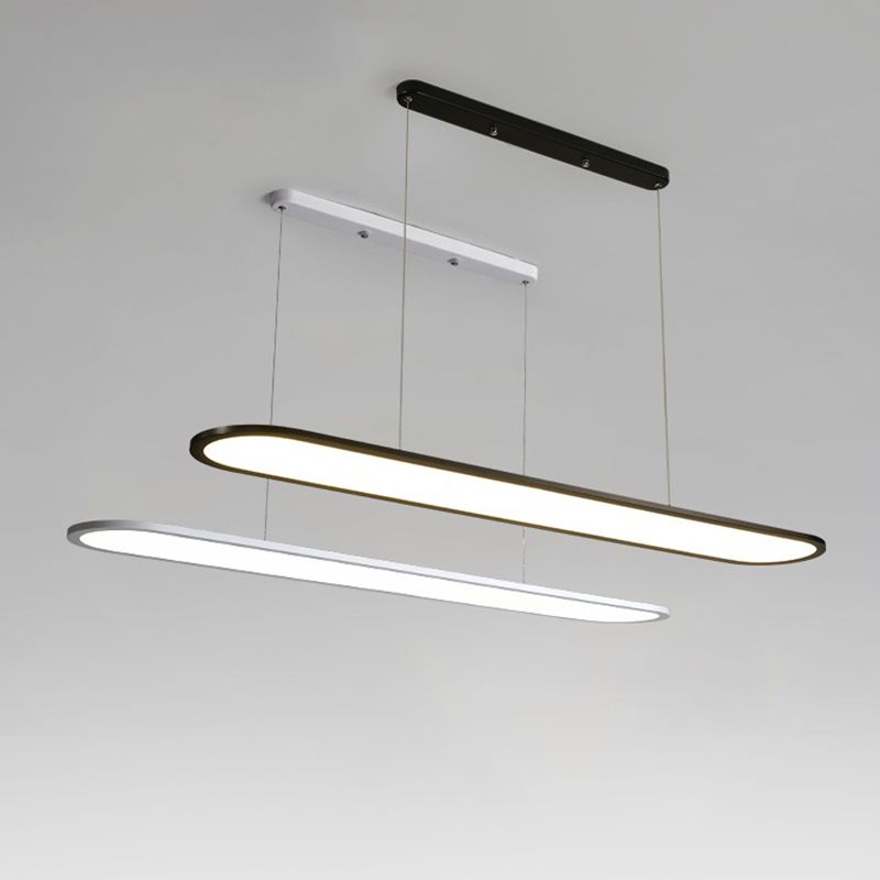 Nordic Modern LED Island Light Metal Pendant Light Fixture for Dining Room