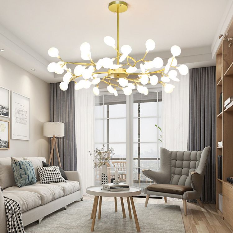 Heracleum Chandelier Light Fixture Modern Designer Acrylic Pendant Lighting for Restaurant