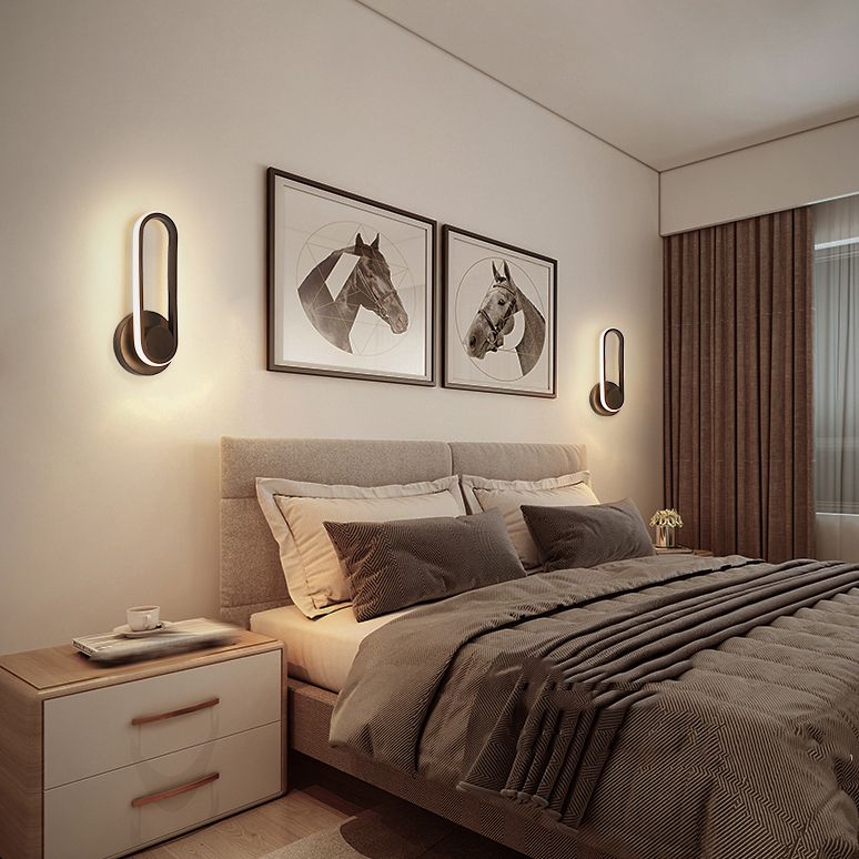 Modern Style Wall Sconce Rotatable LED Wall Mount Lamp for Living Room