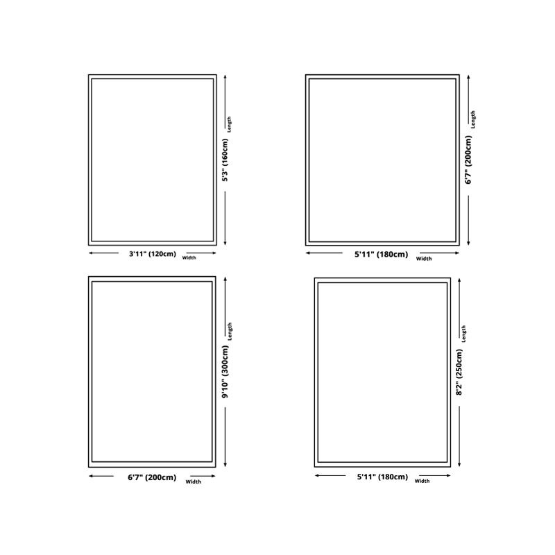 White Modern Rug Polyester Color Lump Rug Washable Rug for Drawing Room