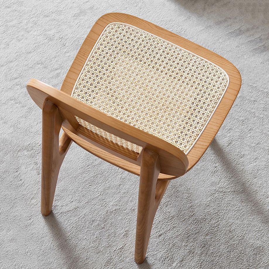 Open Back Dining Side Chair Traditional Solid Wood Side Chair Set