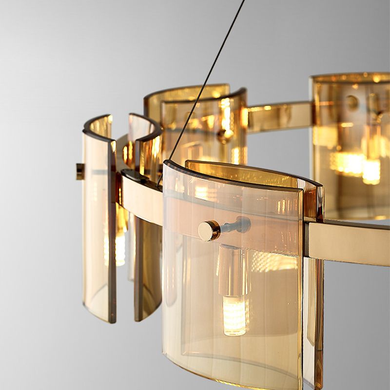 Semplici lampadari lampadari in vetro lampadario appeso per la caffetteria