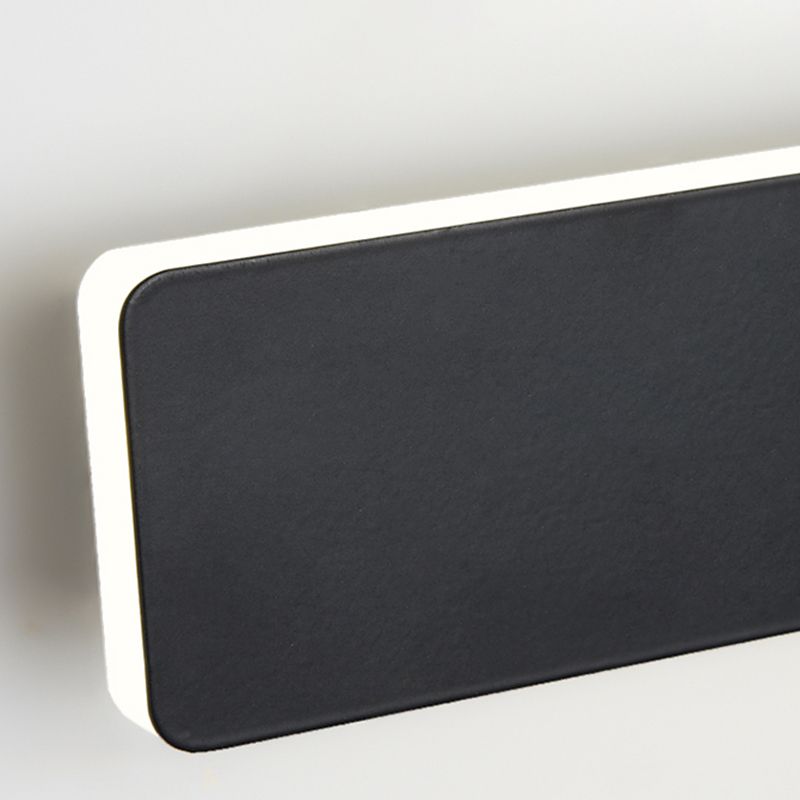 Metall lineare Formwandlicht moderne 1 leichte Wandmontageleuchte in Schwarz