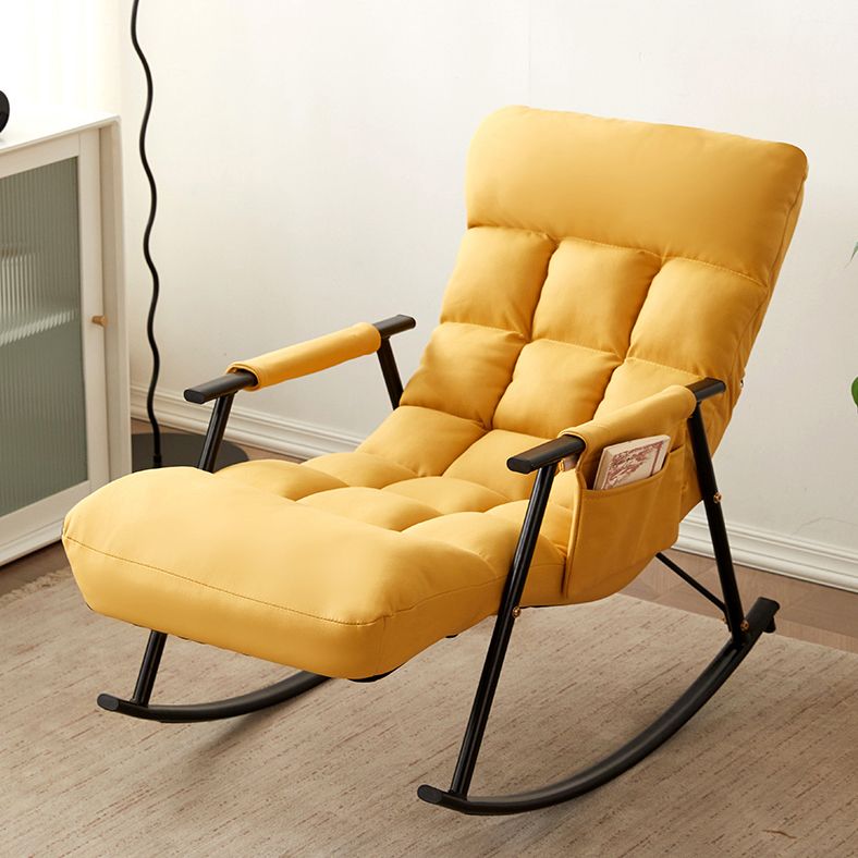 Iron Base Single Rocking Chair Modern Furniture Lounge Leisure Lazy Sofa Chair