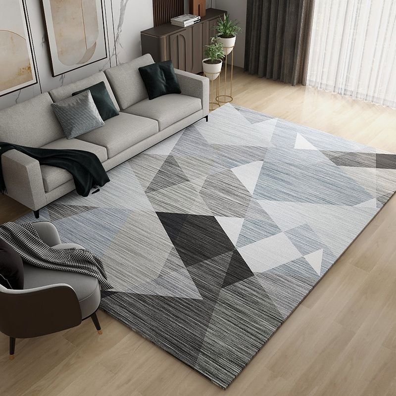 Casual grafisch patroon tapijt polyester polyester binnen tapijt niet-slip ruggebied tapijt voor woonkamer