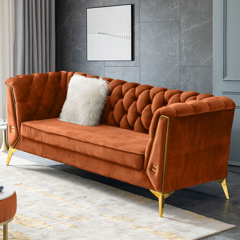 30.70" High Tuxedo Arm Sofa with Tufted Split-Back for Living Room