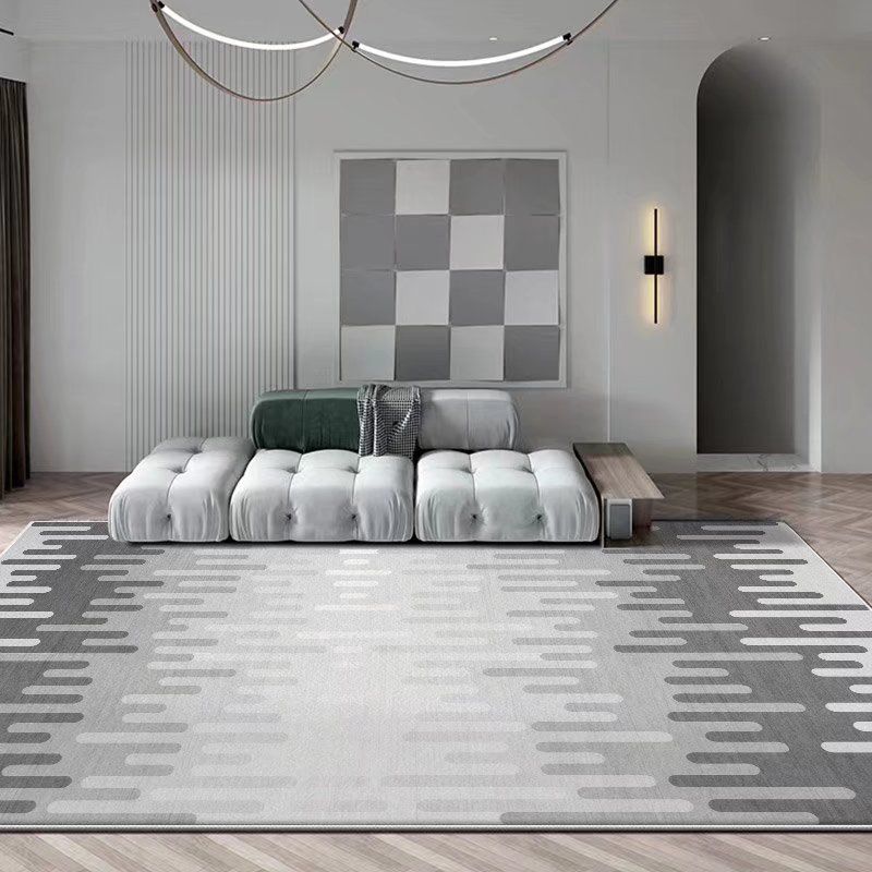 Simplicity Carpet Modern Abstract Print Rug Stain Resistant Area Rug for Living Room