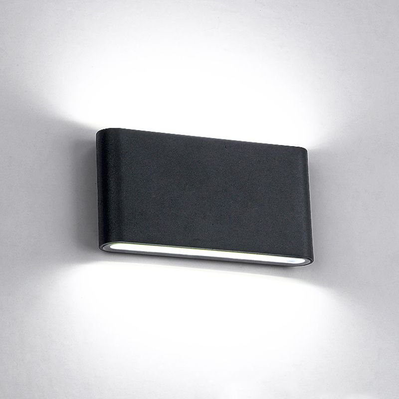 Moderner minimalistischer Stil nach oben und unten LED Wandleuchte Metallwandbeleuchtung für Schlafzimmer