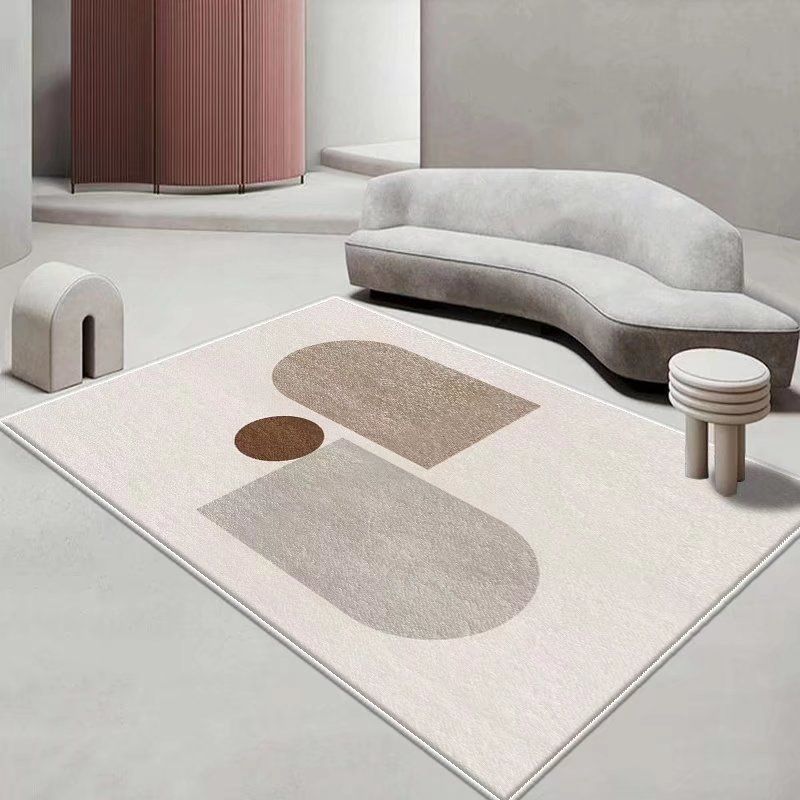 Modern Pink Rug Color Piece Indoor Rug Washable Rug for Living Room