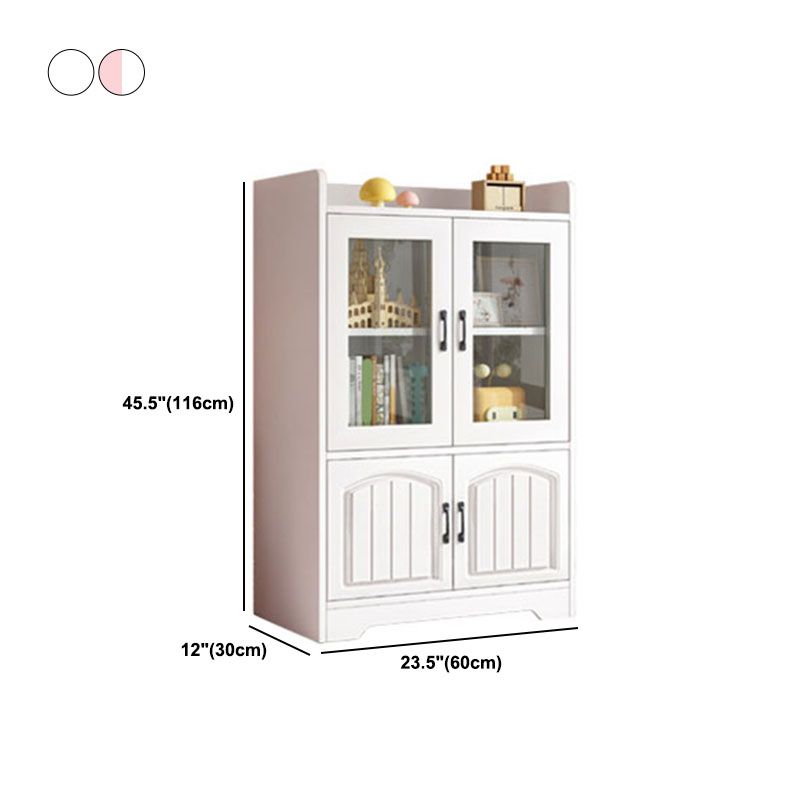 Modern Standard Shelf Bookcase Engineered Wood Closed Back Book Shelf for Living Room