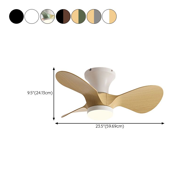 Fan Shape Metal Ceiling Fans Kid Style Single Light Ceiling Mount Fan Fixture