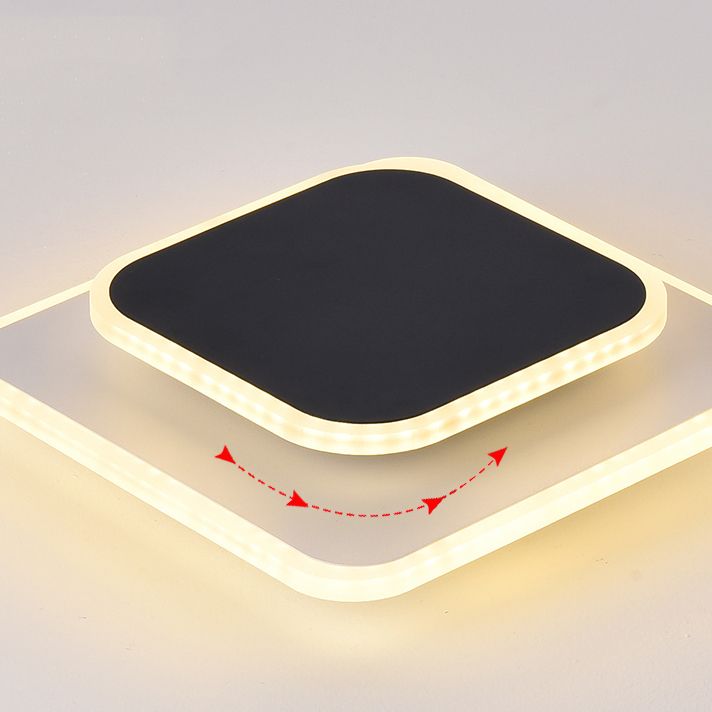 Lámpara de techo LED de montaje empotrado contemporánea para dormitorio