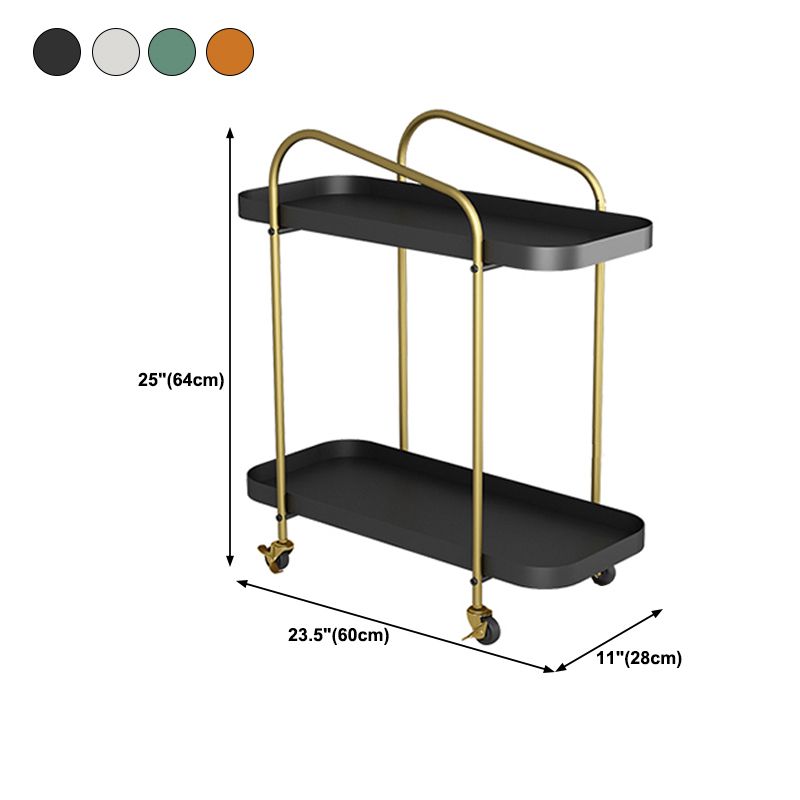 25.2"H Industrial Bookshelf Metal Shelf Bookcase for Home Office