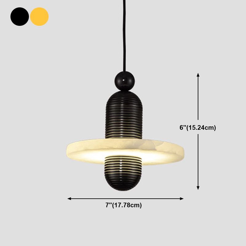 Marble Hanging Light Contemporary Simplicity Pendent Lighting Fixture for Drawing Room