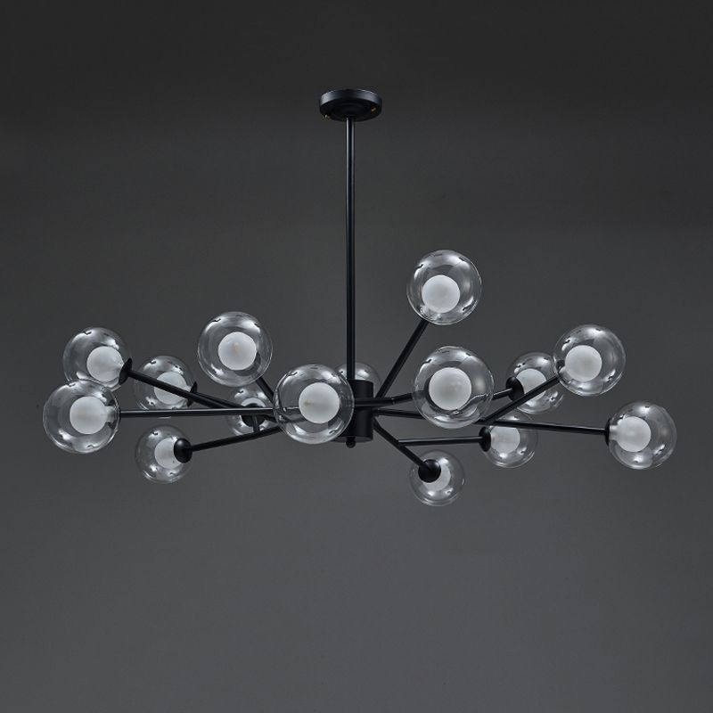 Modern Hanging Chandelier Lamp Global Glass Suspension Chandelier Pendant Light