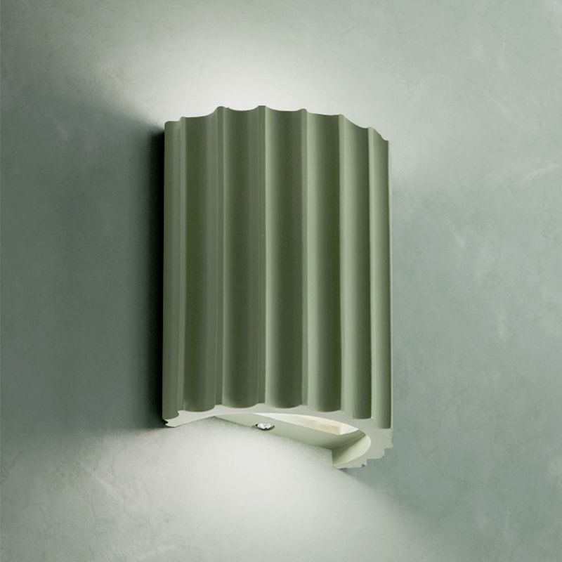 Luz de pared de resina nórdica Cilíndrico colorido 2 luces apliques de pared para sala de estar